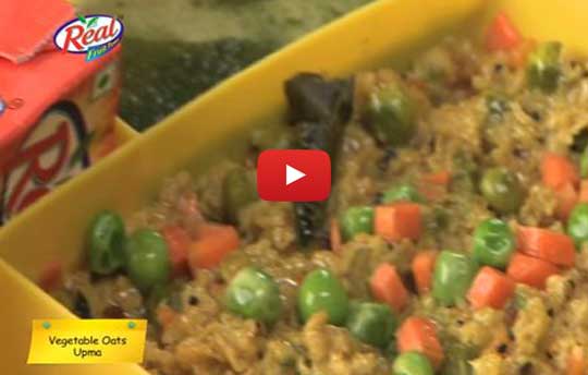Lunch Box Recipes - Vegetable Oats Upma Recipe